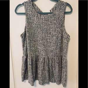 ANTHRO- Amadi Peplum Top